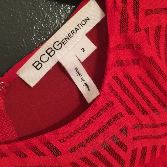 BCBGeneration red/coral Maxi Dress size 2 - Picture 5 of 5